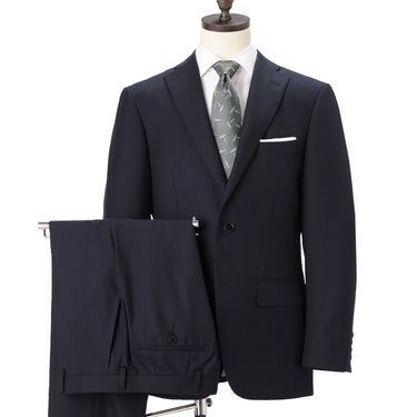 Golden Prestige Line Navy Blue Stripe Slim Suit_04