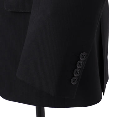 Premium Stretch Shadow Stripe Slim Suit - Black_05