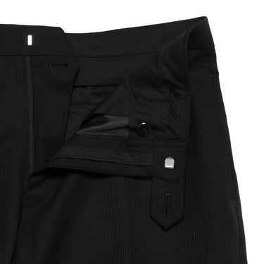 Premium Stretch Shadow Stripe Slim Suit - Black_11