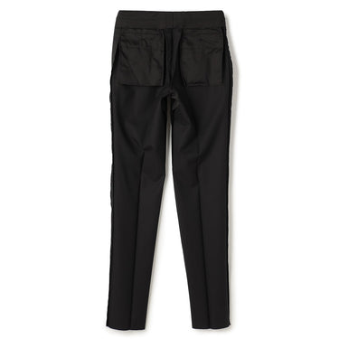 Premium Stretch Shadow Stripe Slim Suit - Black_13