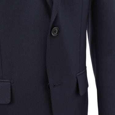 Premium Stretch Shadow Stripe Slim Suit - Navy_06