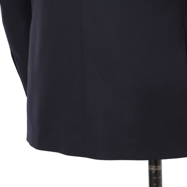 Premium Stretch Shadow Stripe Slim Suit - Navy_08