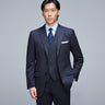 Premium Stretch 3-piece Suit - Navy_01