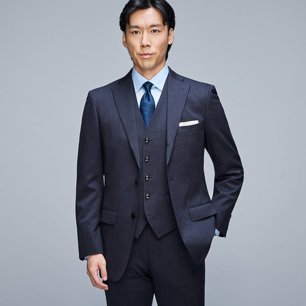 Premium Stretch 3-piece Suit - Navy [A01_G252J160] | AOKI GLOBAL