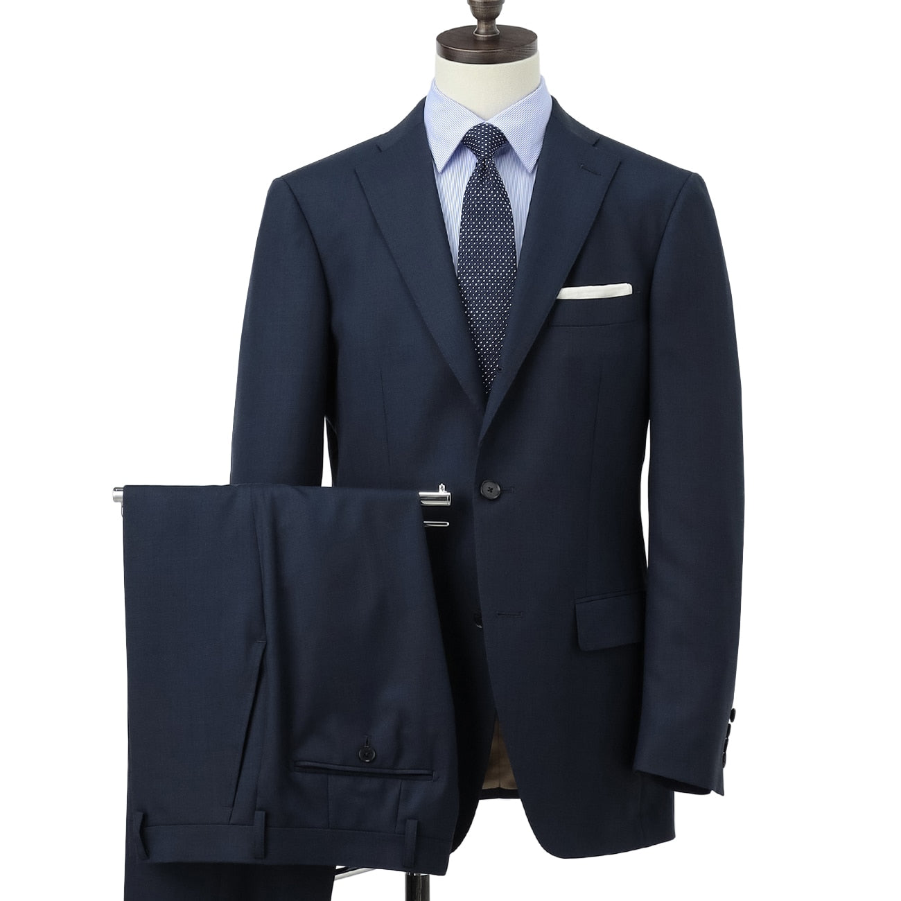 Golden Prestige Line Glen-plaid Suit -深蓝