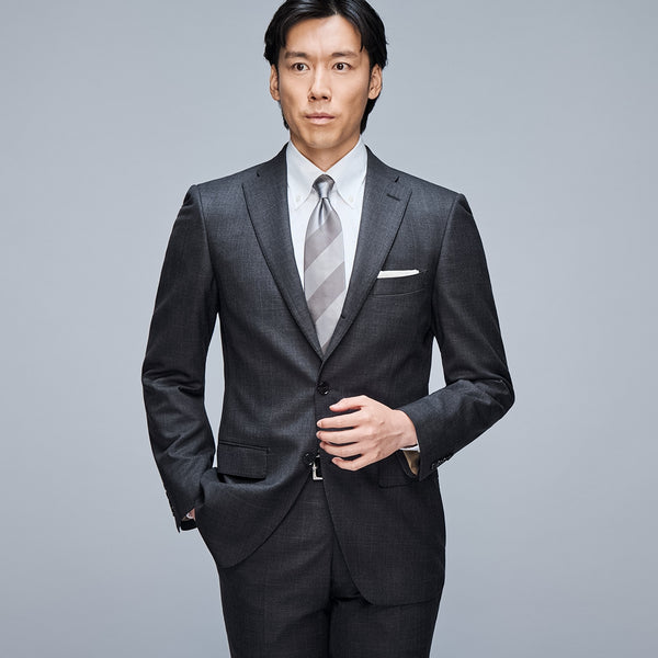 Golden Prestige Line Glen-plaid Suit - Charcoal Gray [A01_G252J193