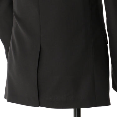 Wool Blend Shadow Stripe Slim Suit - Black_06