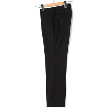 Wool Blend Shadow Stripe Slim Suit - Black_07