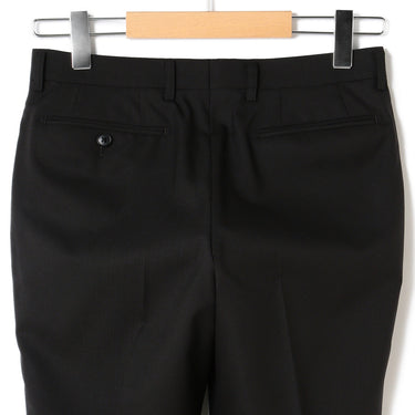 Wool Blend Shadow Stripe Slim Suit - Black_09