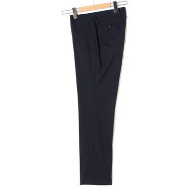Wool Blend Shadow Stripe Slim Suit - Navy_07