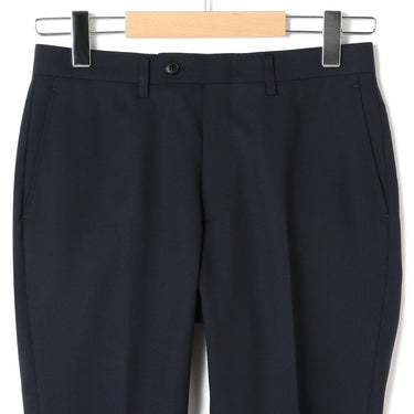 Wool Blend Shadow Stripe Slim Suit - Navy_08