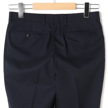 Wool Blend Shadow Stripe Slim Suit - Navy_09