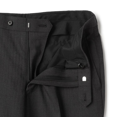 Two-pants Washable Wool Blend Gray Herringbone British Slim Suit_13