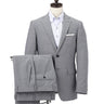 Aircool Two-pants Washable Check British Slim Fit Suit - Light Gray_01