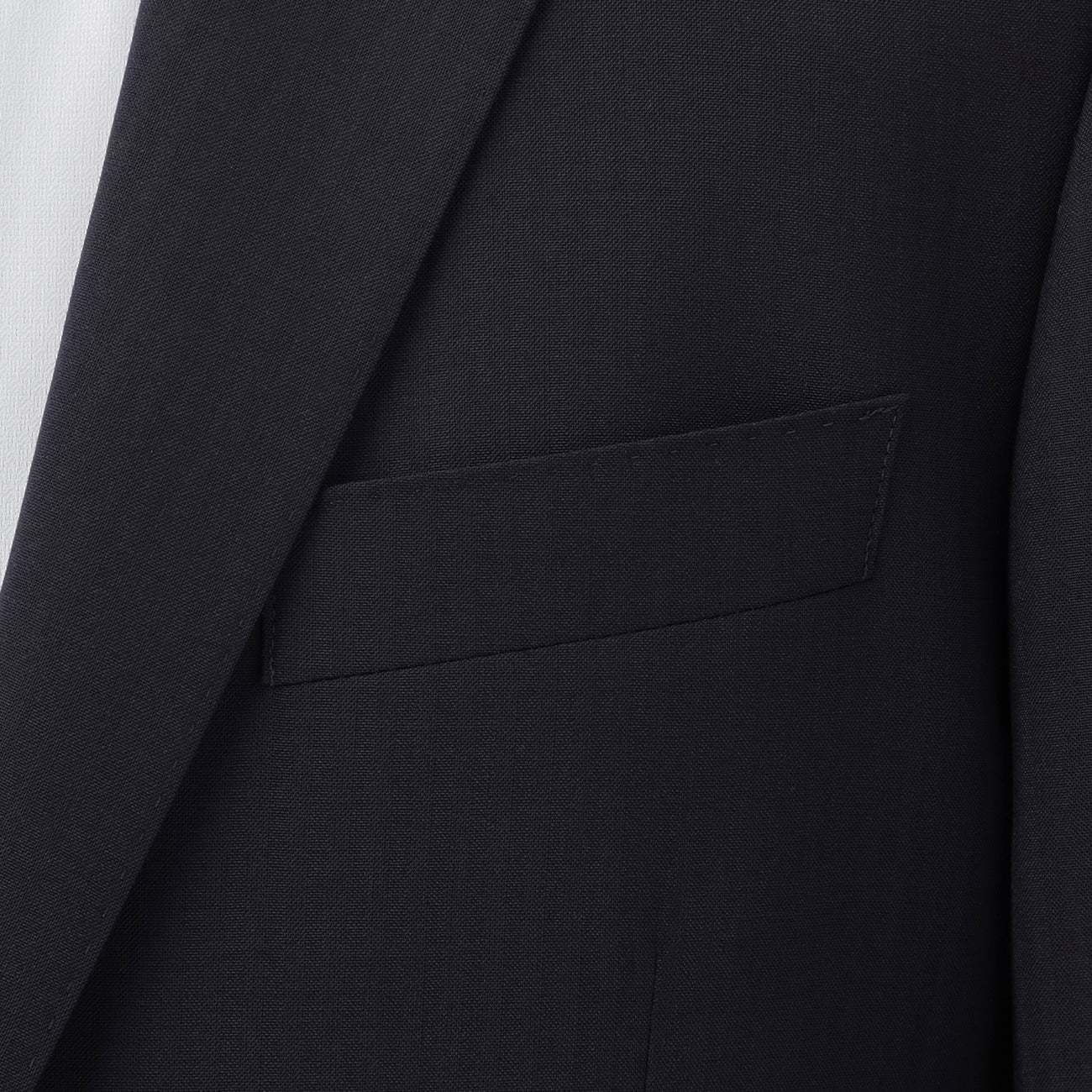 Aircool Two-pants Washable Shadow Stripe British Slim Fit Suit - Navy_03
