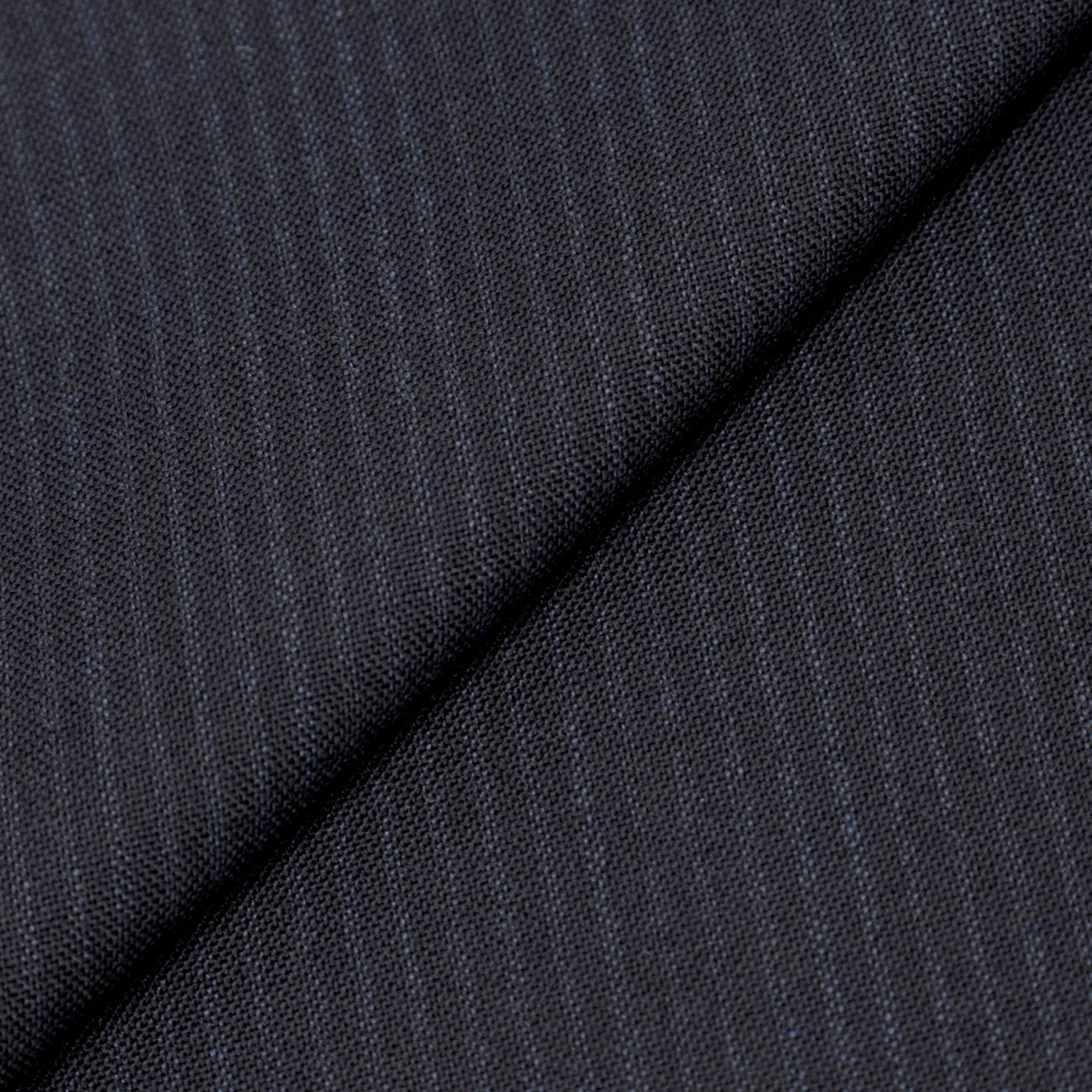 Two-pants Washable Wool Blend Stripe Suit - Navy_02