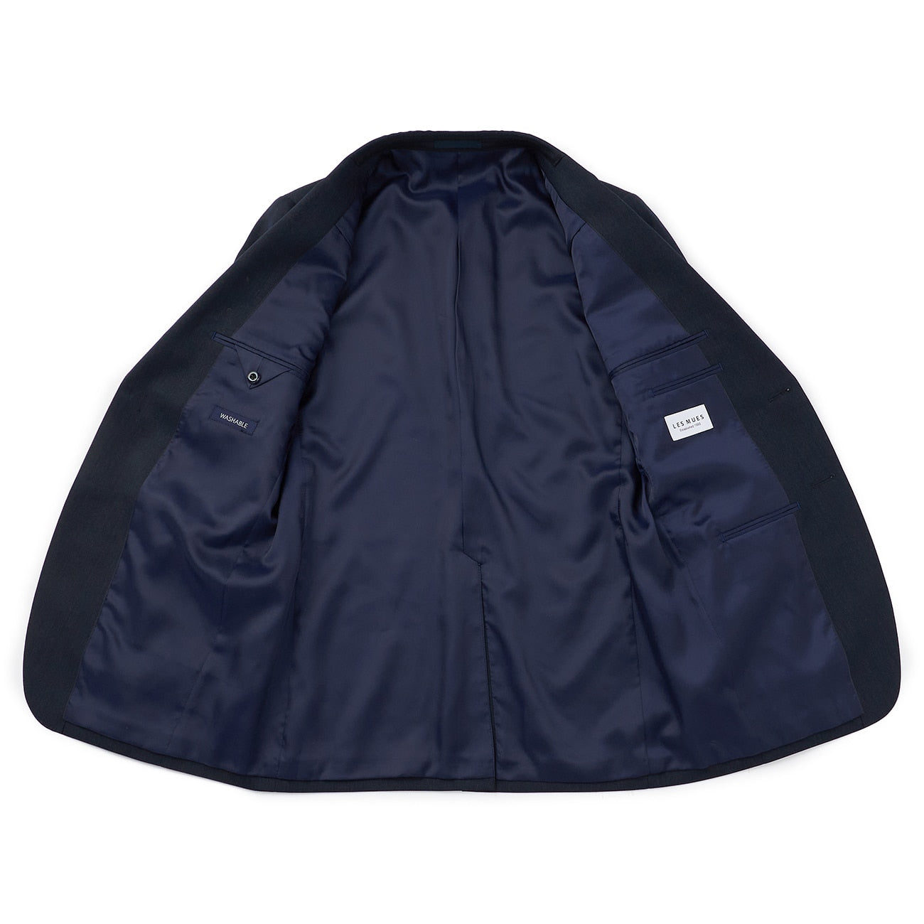 2-Pants可机洗 羊毛混纺 套装 -深蓝