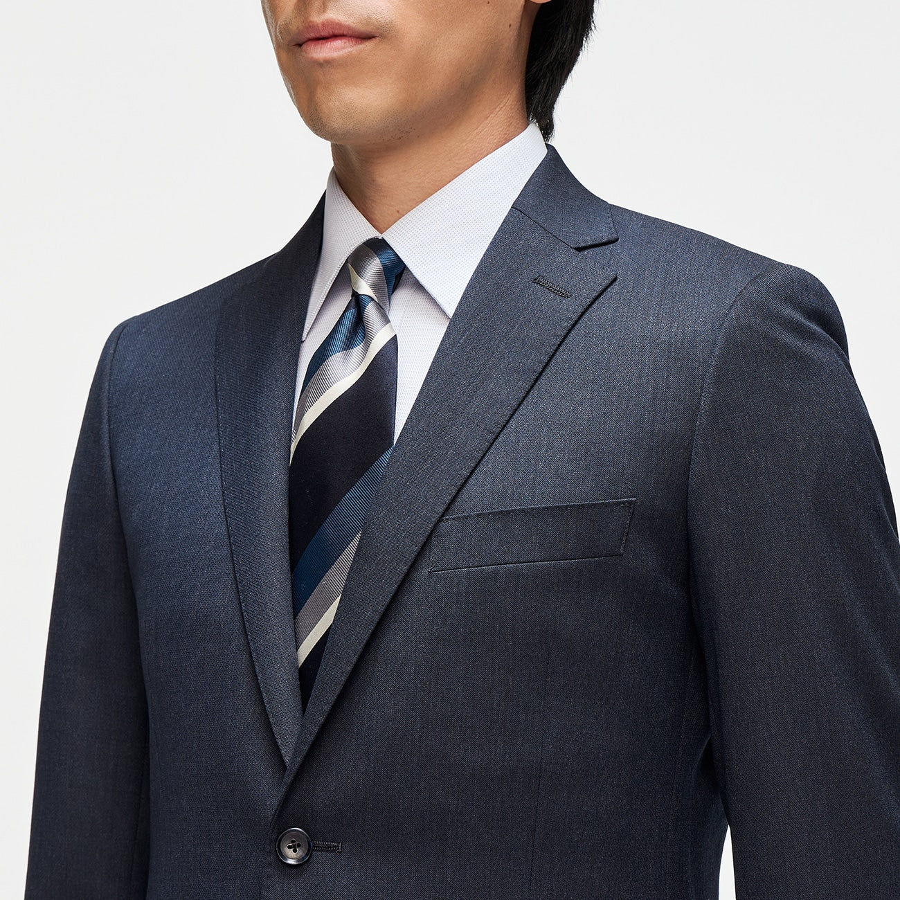 2-Pants可机洗 羊毛混纺 套装 -深蓝