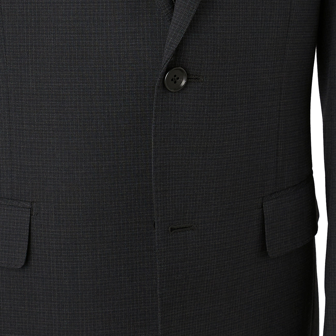 2-Pants可机洗 羊毛混纺 Micro Check Suit -浓灰 灰