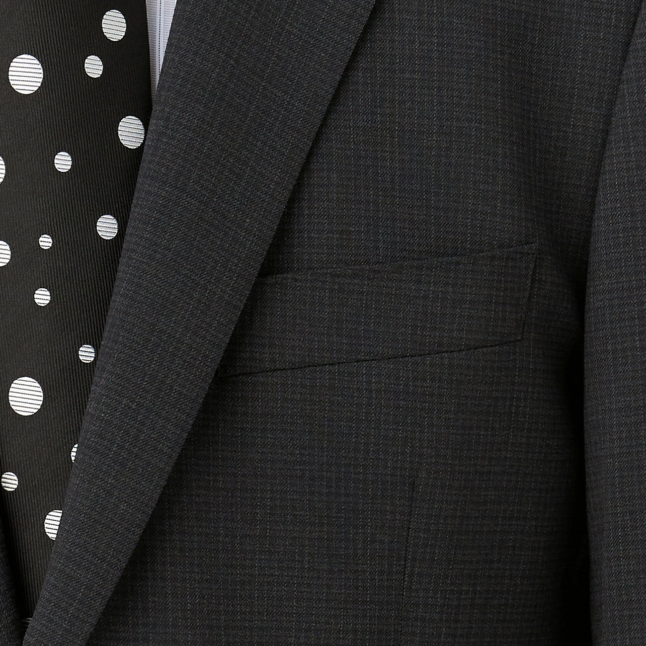 2-Pants可机洗 羊毛混纺 Micro Check Suit -浓灰 灰