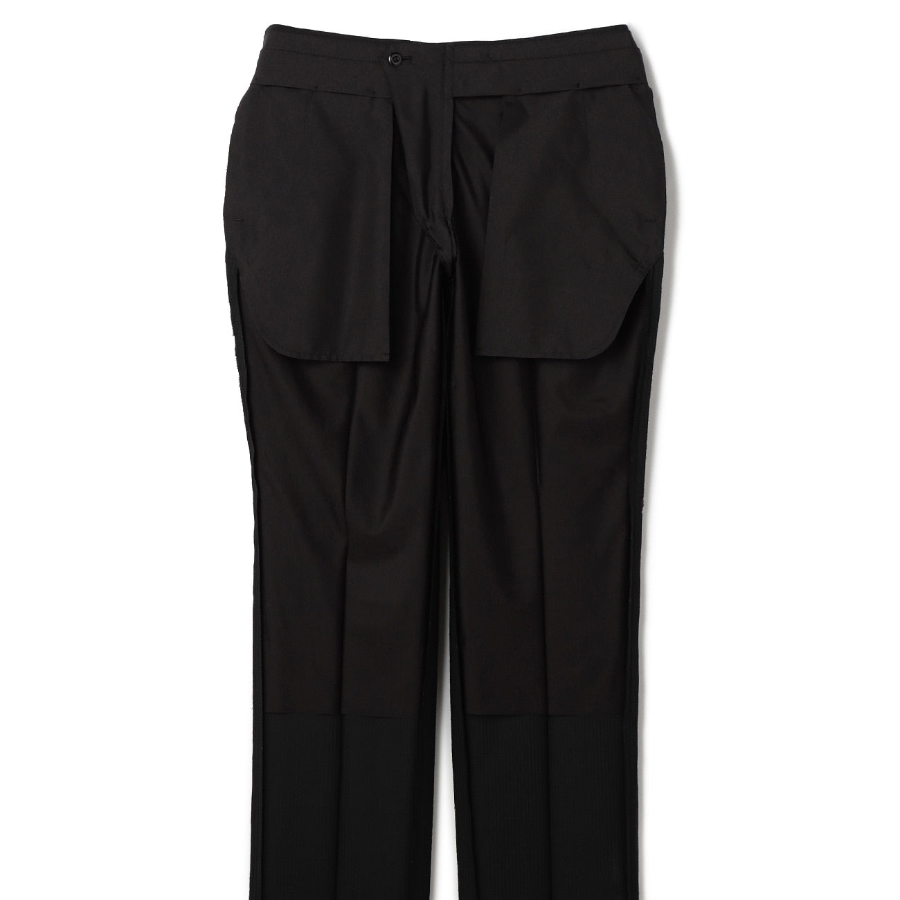 2-Pants可机洗 羊毛混纺 条纹套装 - Black_12