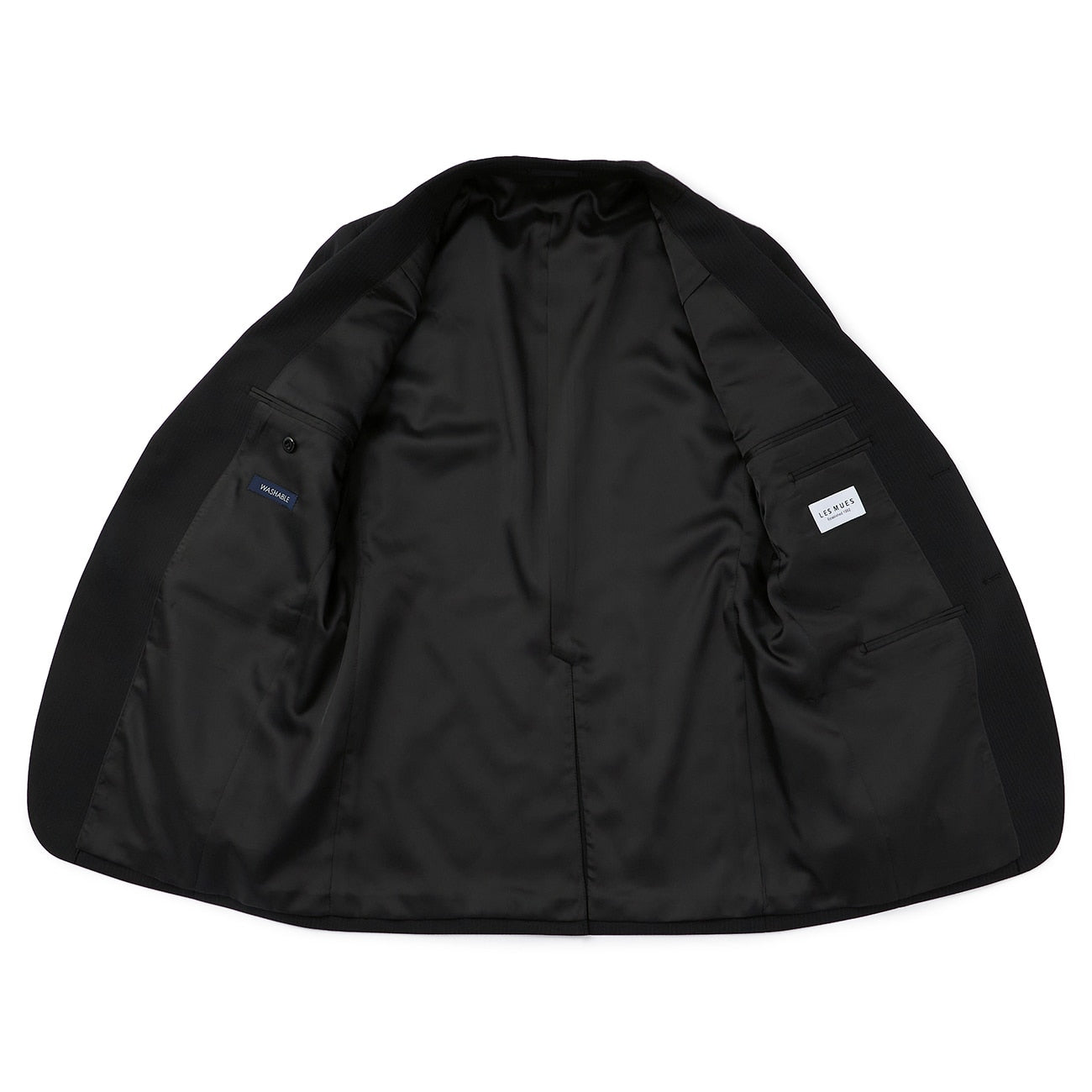 2-Pants可机洗 羊毛混纺 条纹套装 - Black_07