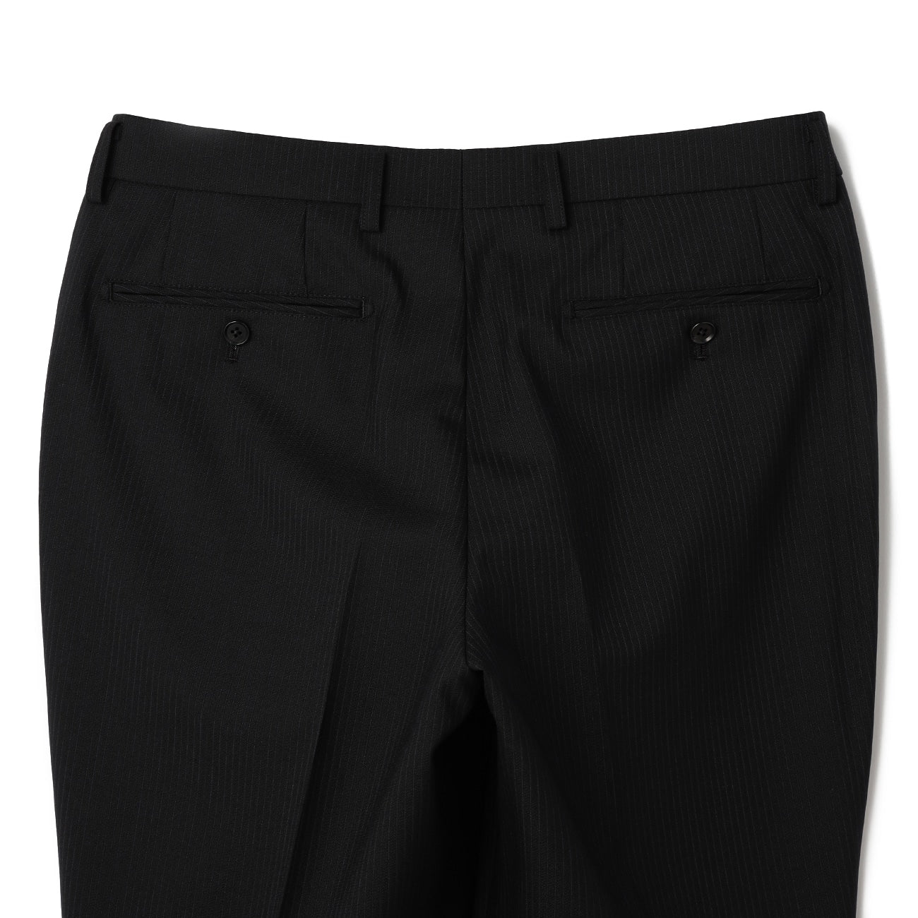 2-Pants可机洗 羊毛混纺 条纹套装 - Black_10