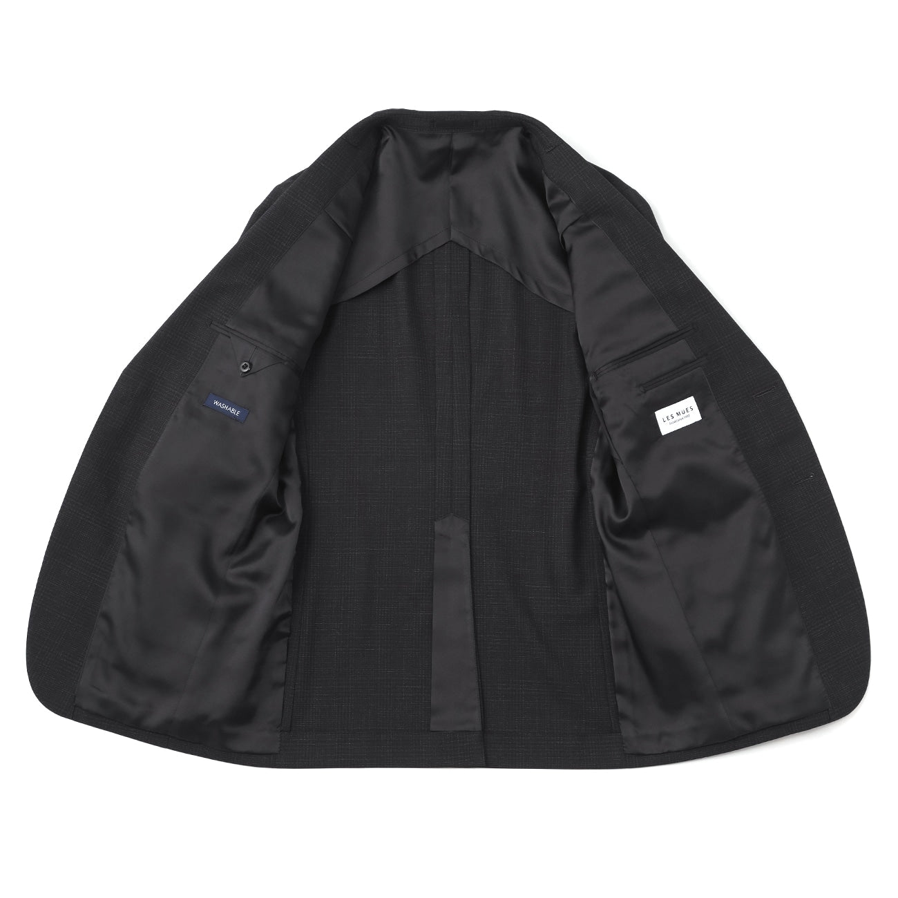 可機洗 Glen-plaid Slim Fit Suit -濃灰 灰