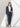 Linen-like Collarless Jacket - Navy_04