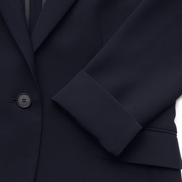 Powderly Stretch Navy Blue Tailored Jacket_13