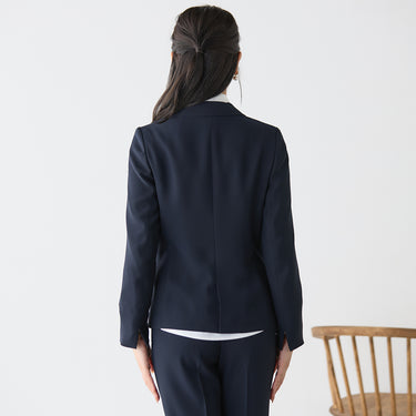 Powderly Stretch Navy Blue Tailored Jacket_08