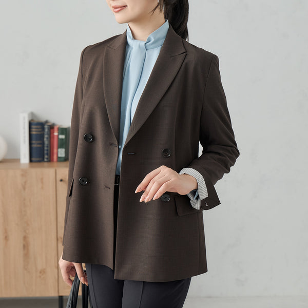 ジャケット・アウター Collarless Double Breasted Suit Jacket ASOS DESIGN collarless double breasted boxy suit jacket in black