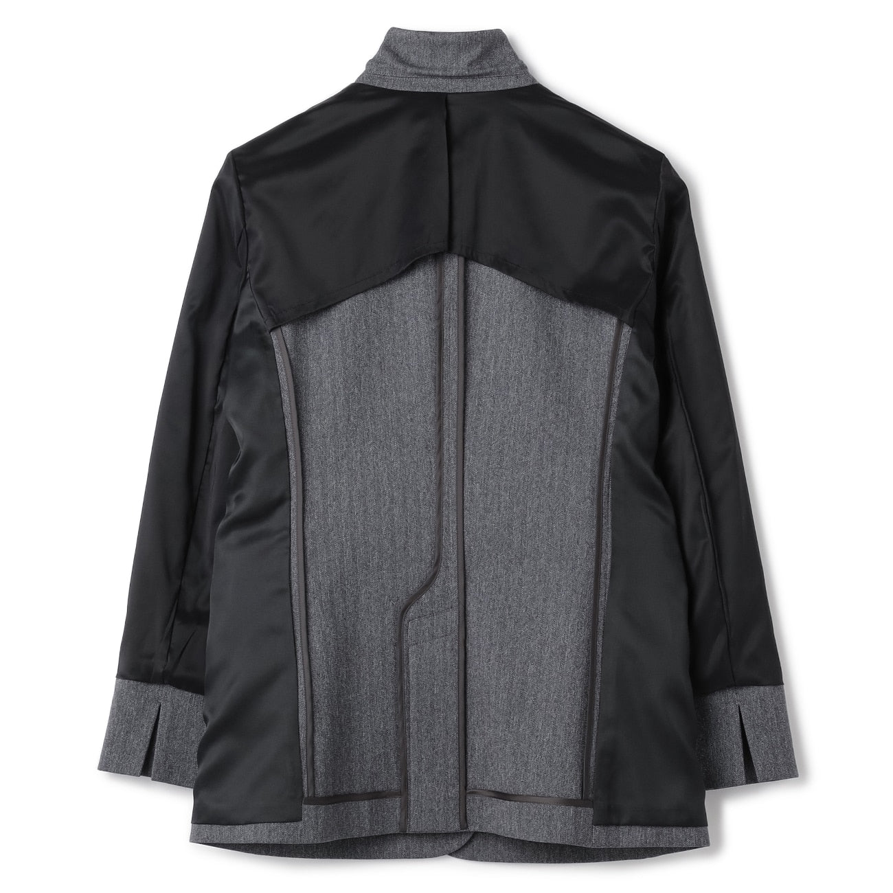 Tweed-Like鱼骨纹 Tailored外套 -灰