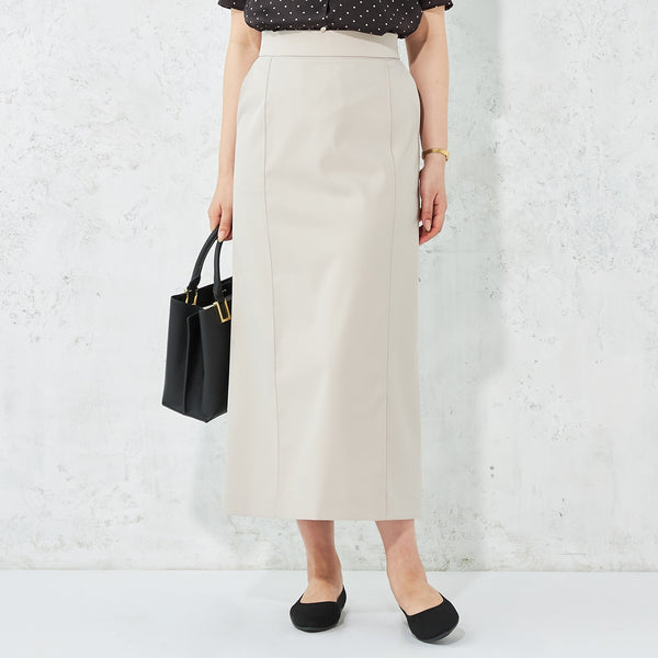スカート SOFT PILLAR LONG SKIRT Straight Long Skirt | cizatto