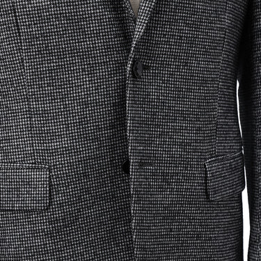 Bishu Wool Blend Black and White Knit Jacket_10