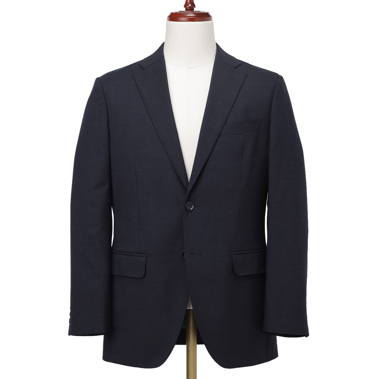 Washable Premium Wool Blend Jacket - Navy_01