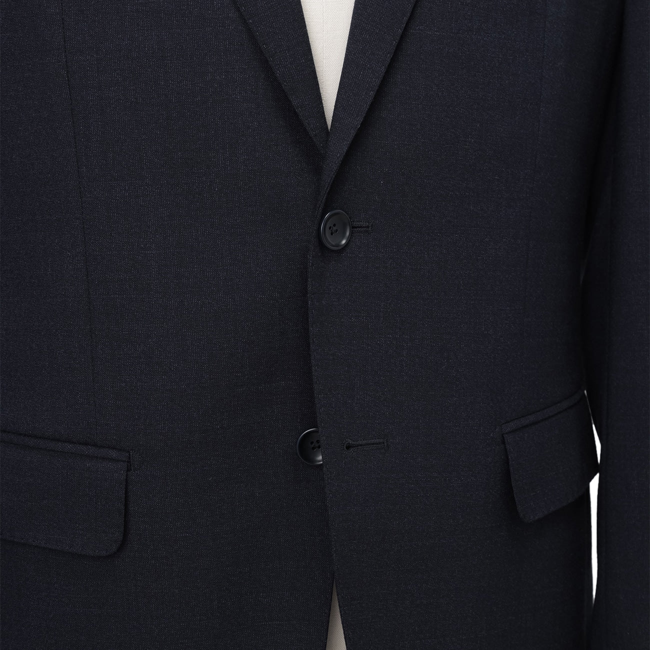 Washable Premium Wool Blend Jacket - Navy_04