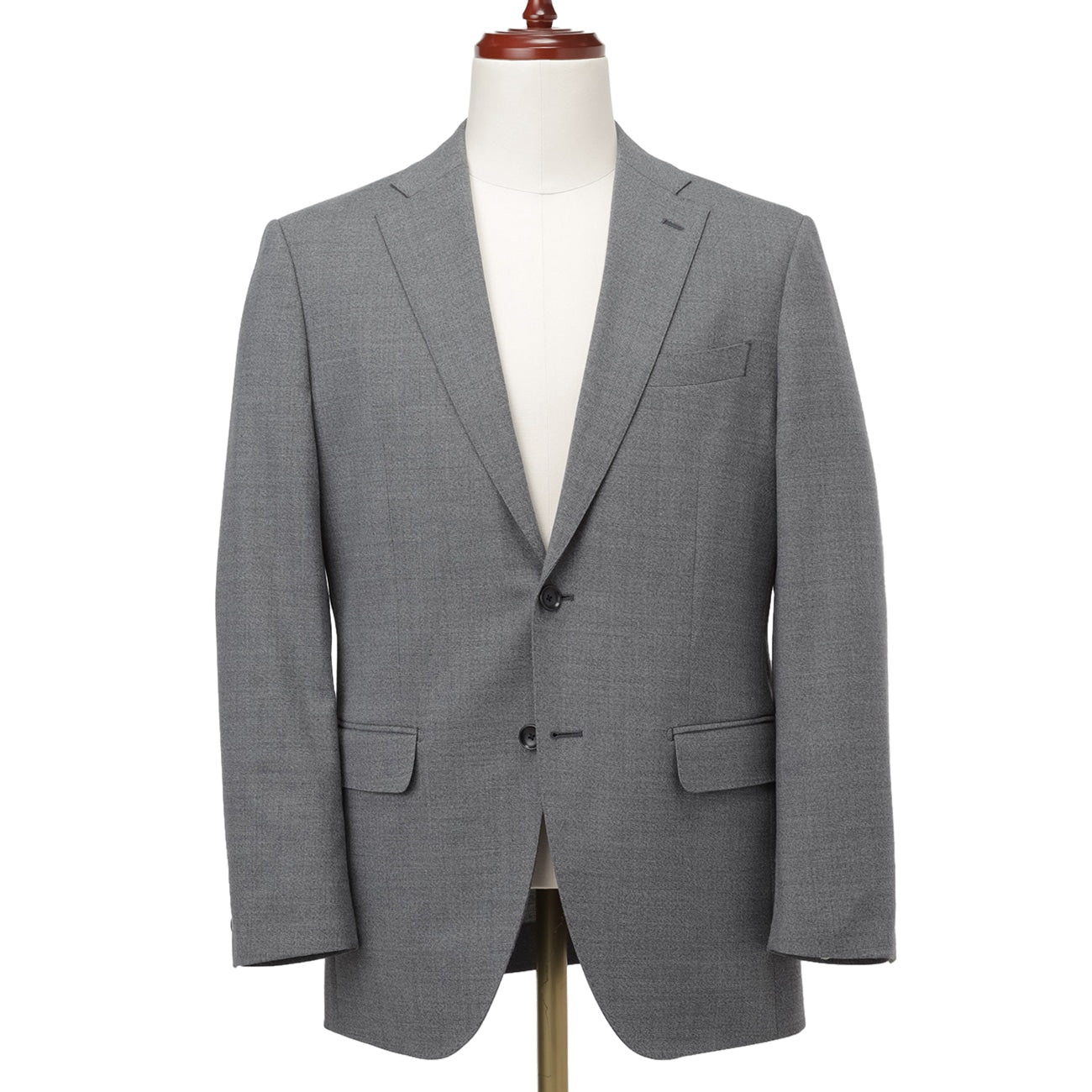 Premium Washable Wool Blend Jacket - Medium Gray_04