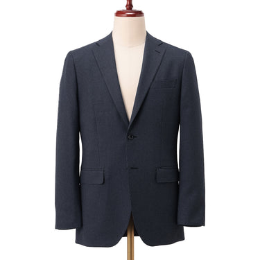 Washable Non-iron Stretch Wool-like Jacket - Navy -03