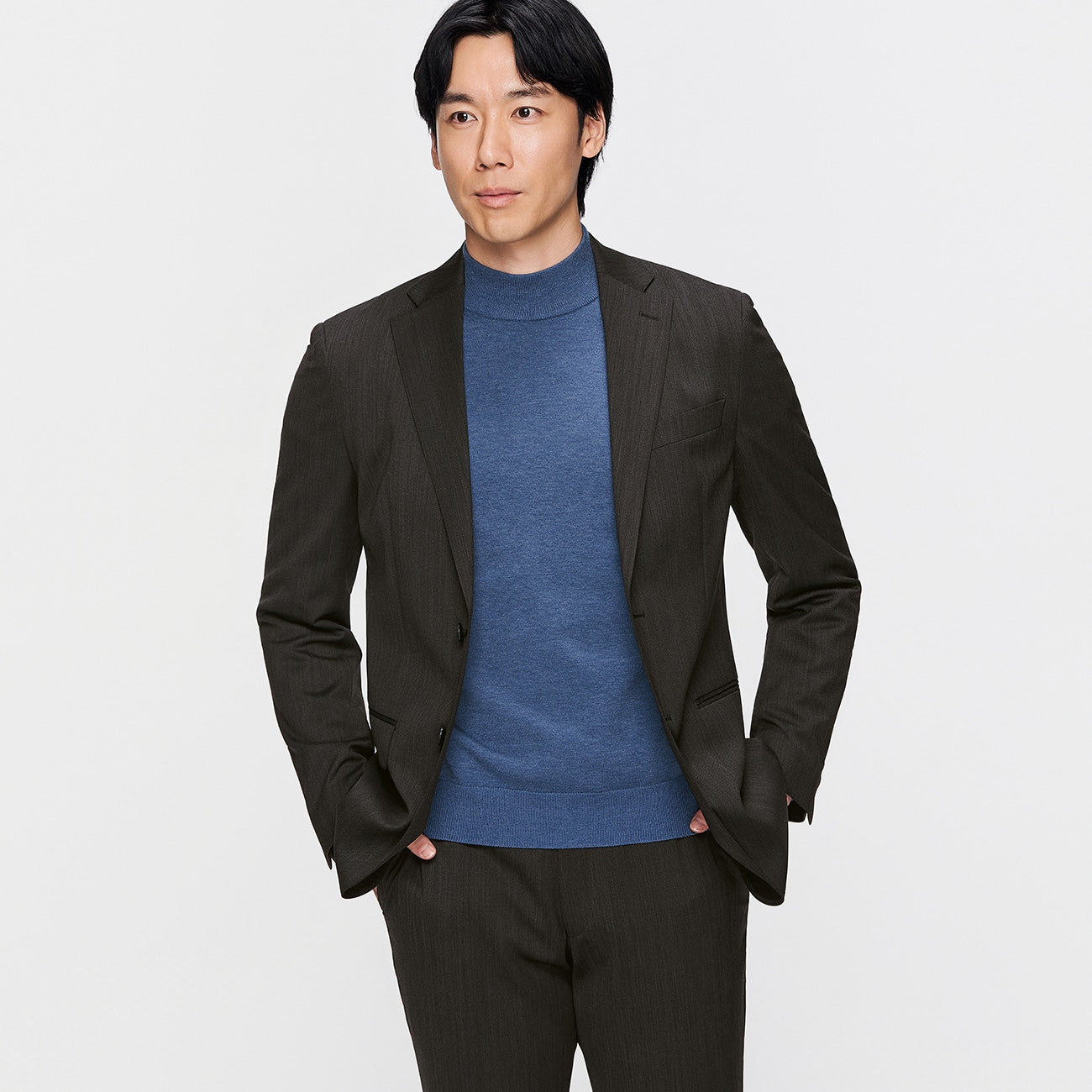 可机洗 羊毛混纺 外套