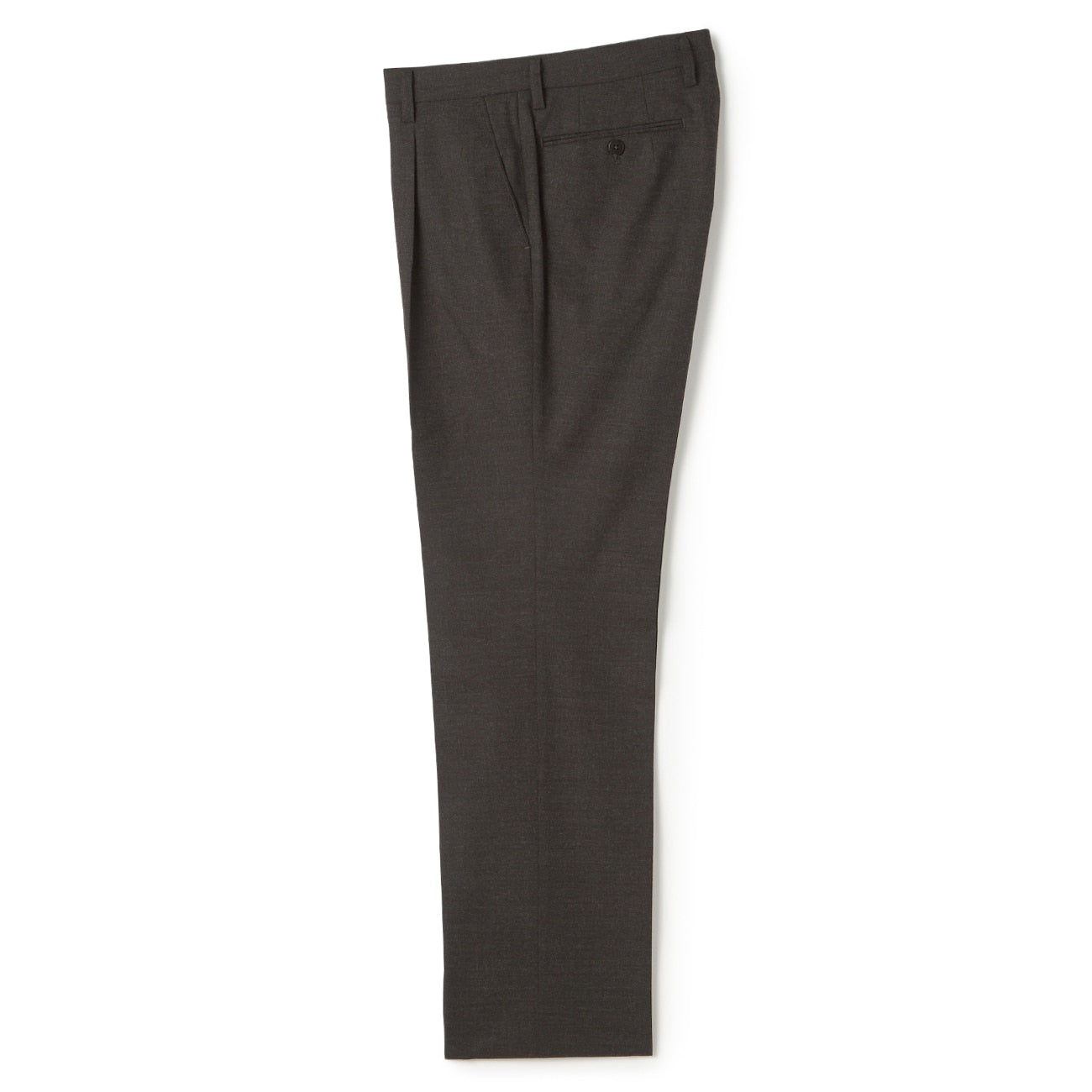 日本制造可机洗 高级羊毛单褶裤_01