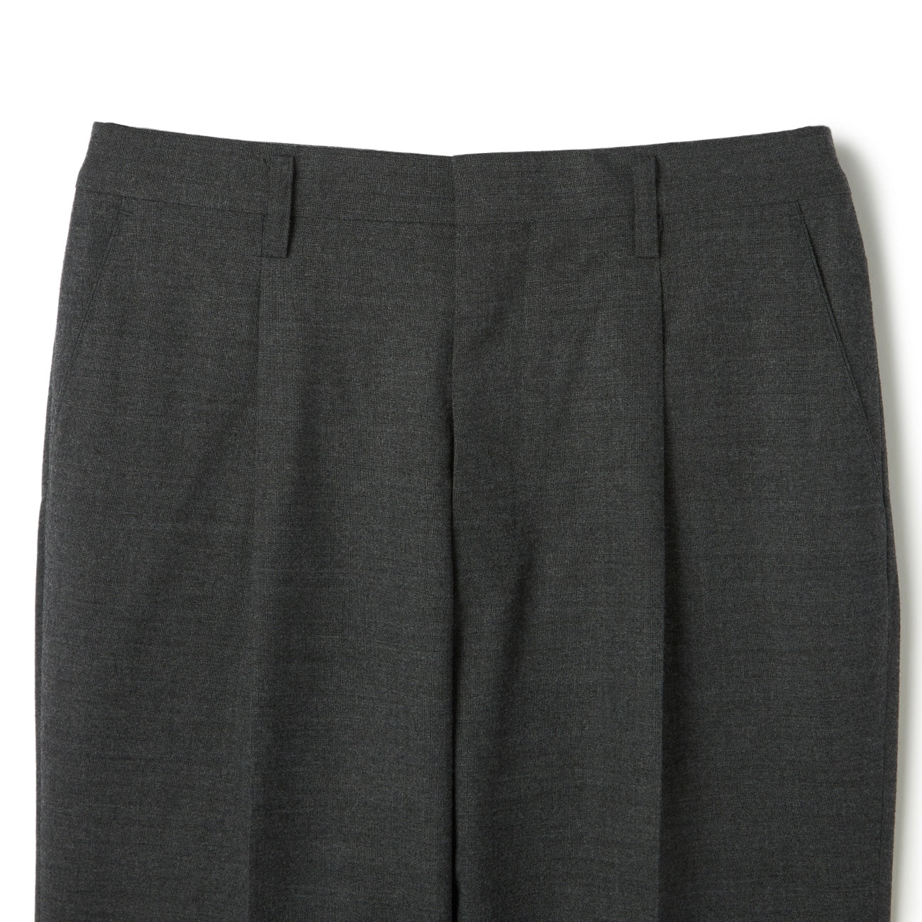 日本制造可机洗 高级羊毛单褶裤_11