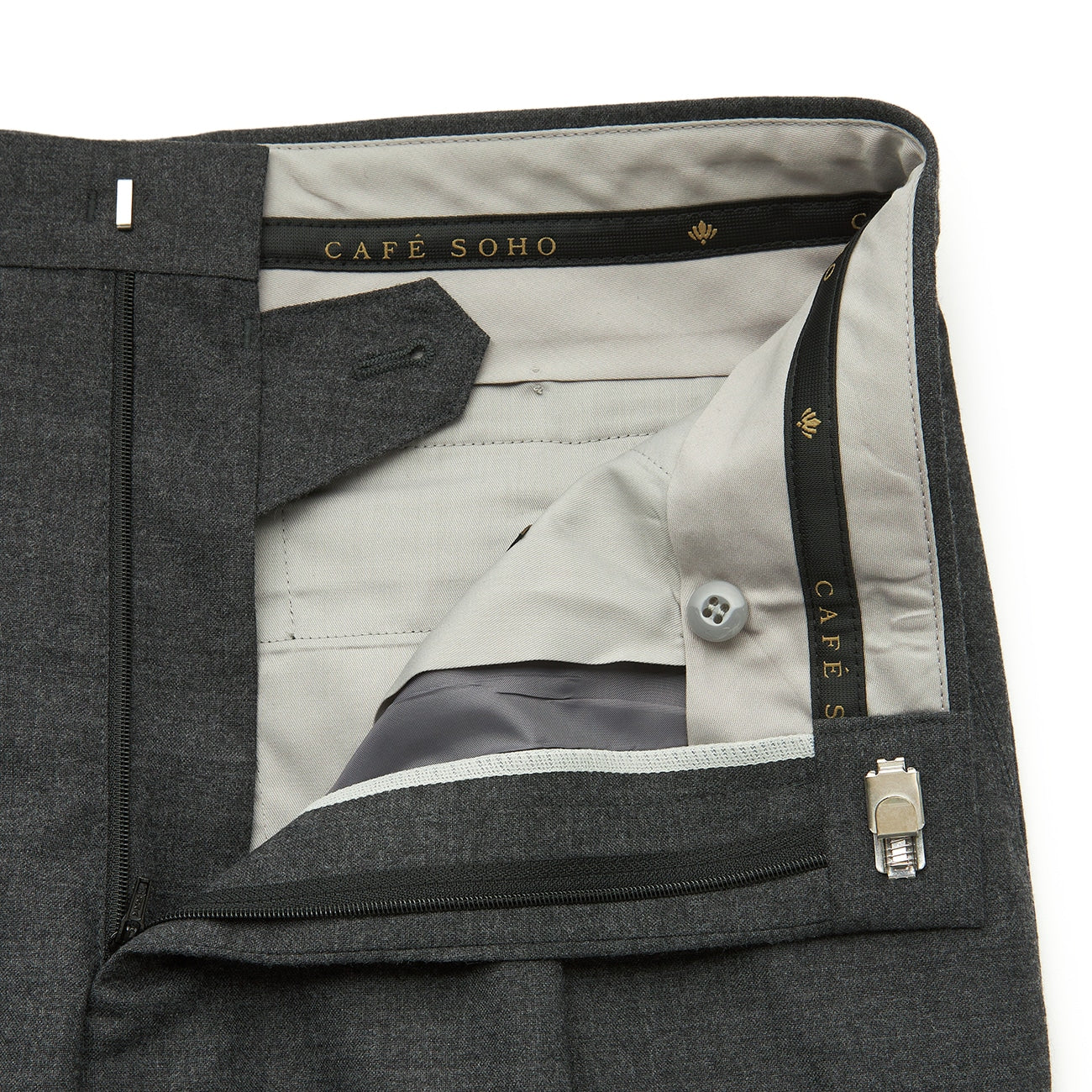 日本制造可机洗 高级羊毛单褶裤_13