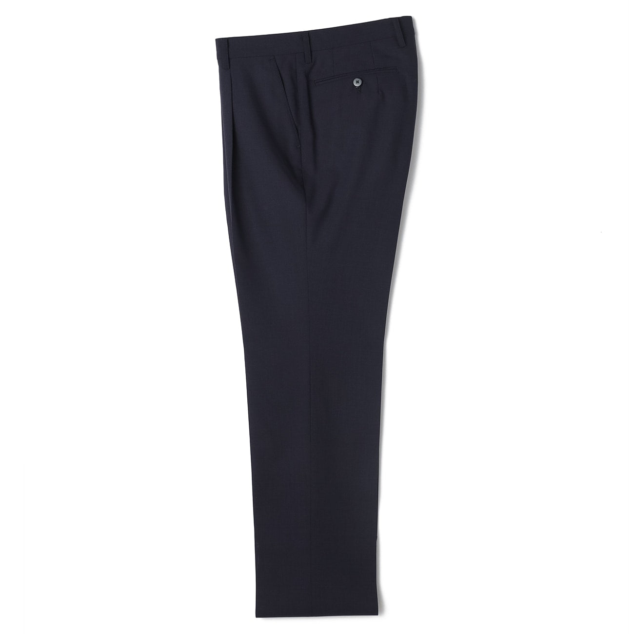 Aircool Japan Made Washable Blend Single-pleated Pants - Navy_01