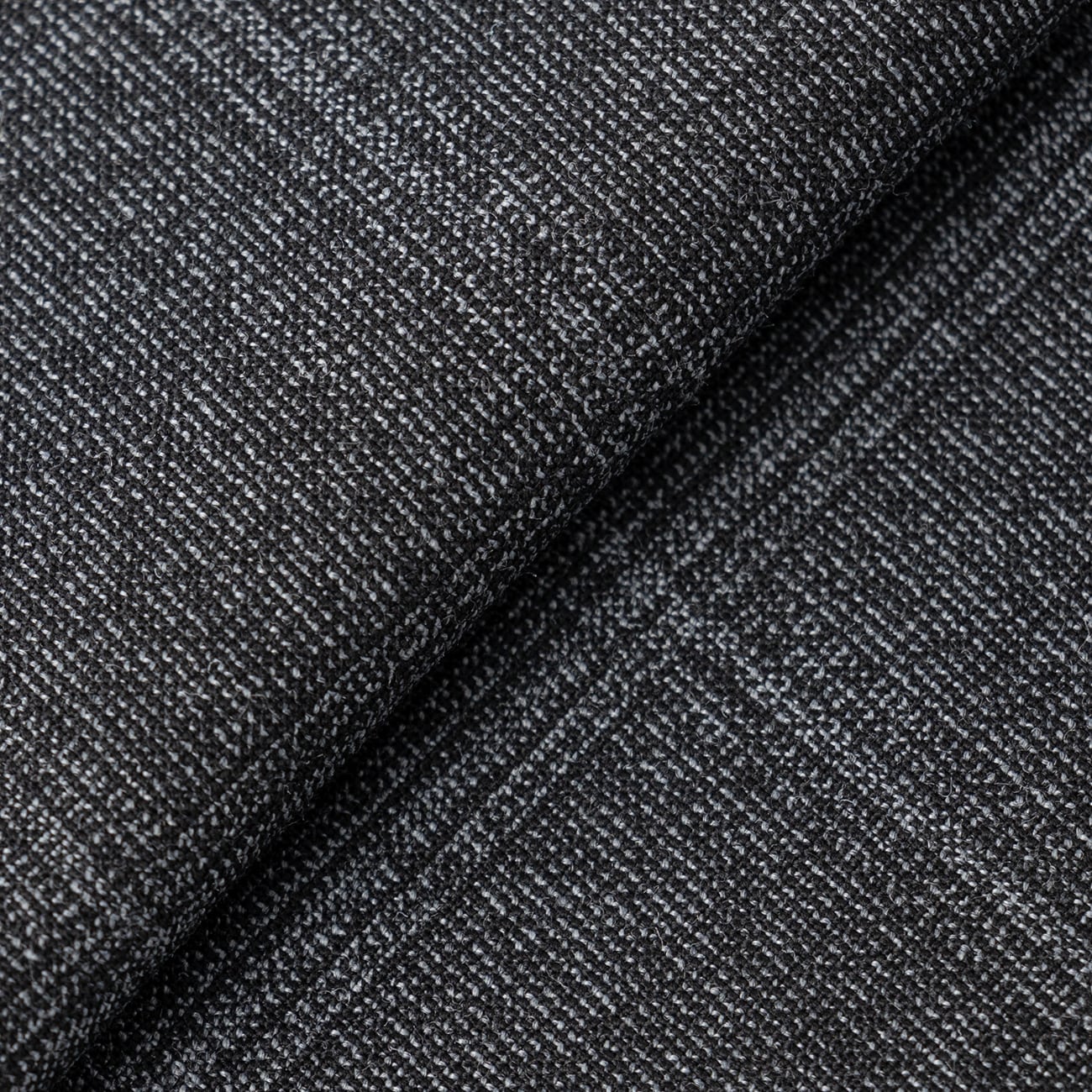Washable Non-iron Tapered Windowpane Dress Pants - Medium Gray_02