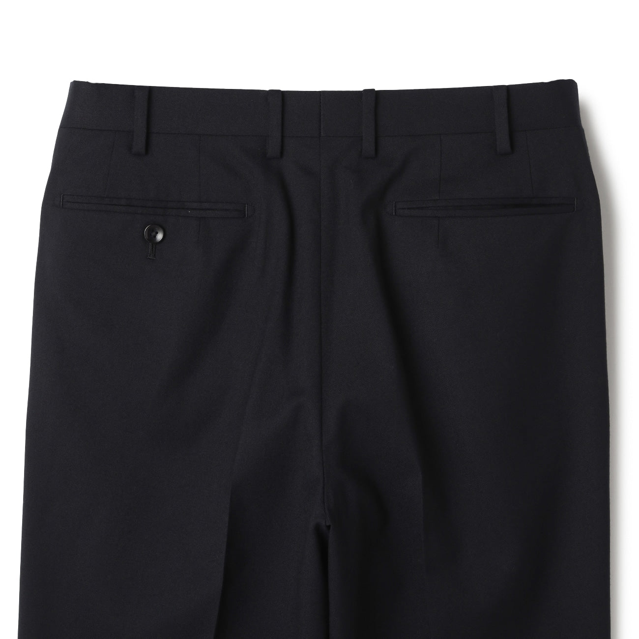 Washable Stretch Milled Wool Blend Single Pleat Pants_04