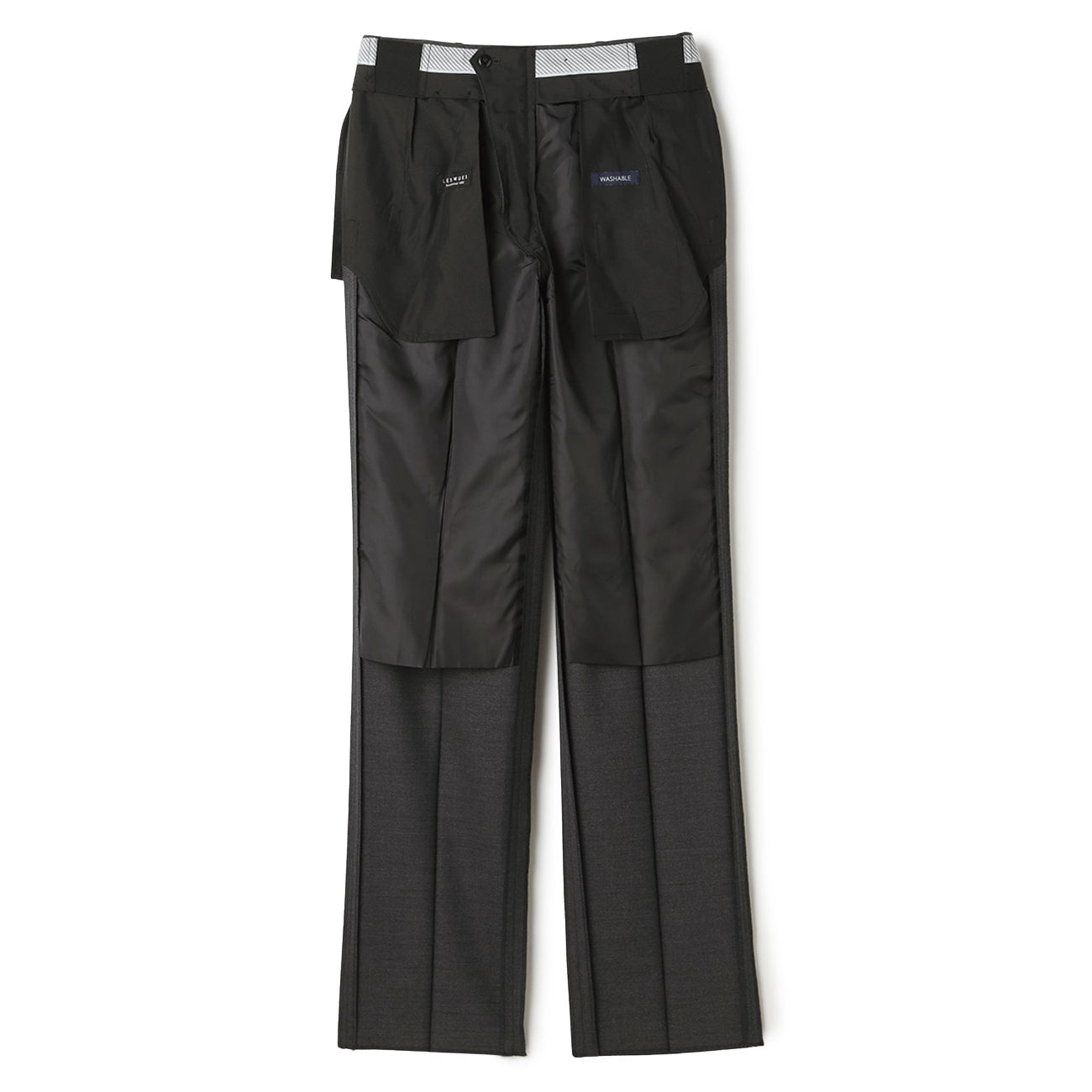 可机洗 精纺混纺混纺 褶裤_14