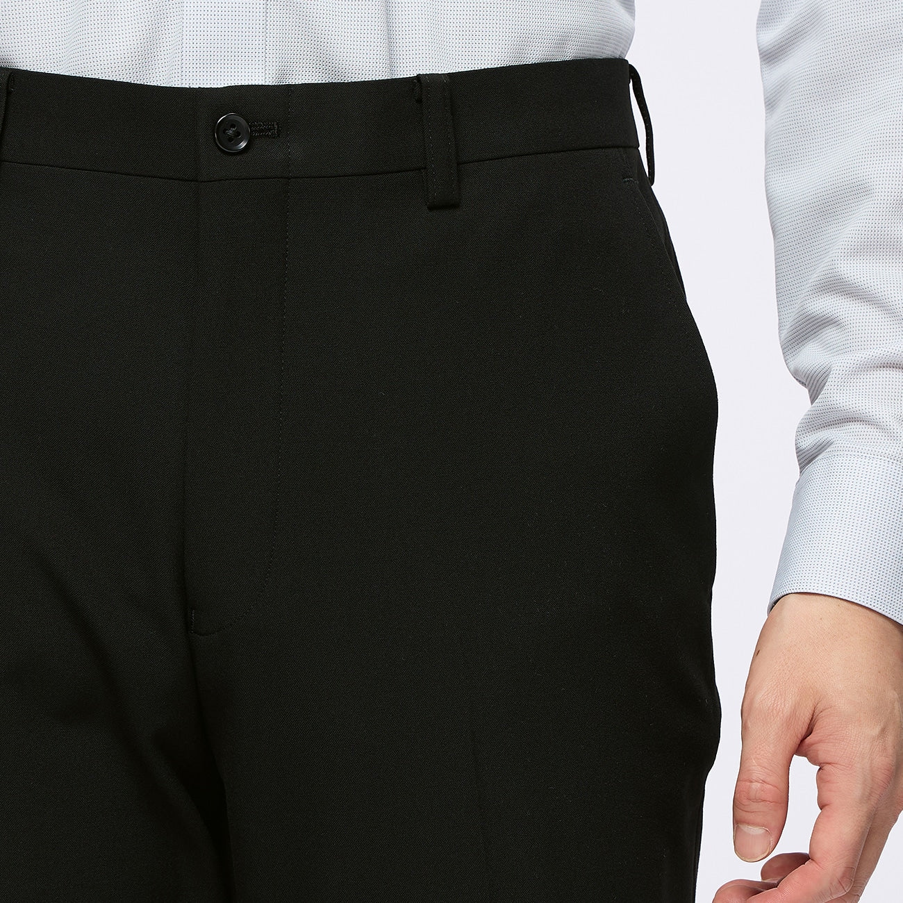 可调节下摆弹力锥形连衣裤_28