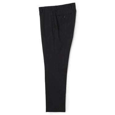 Washable Non-iron Stretch Wool-like Tapered Pants - Navy -07