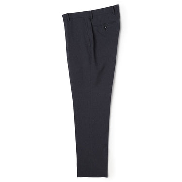 Washable Non-iron Stretch Wool-like Tapered Pants - Navy -03